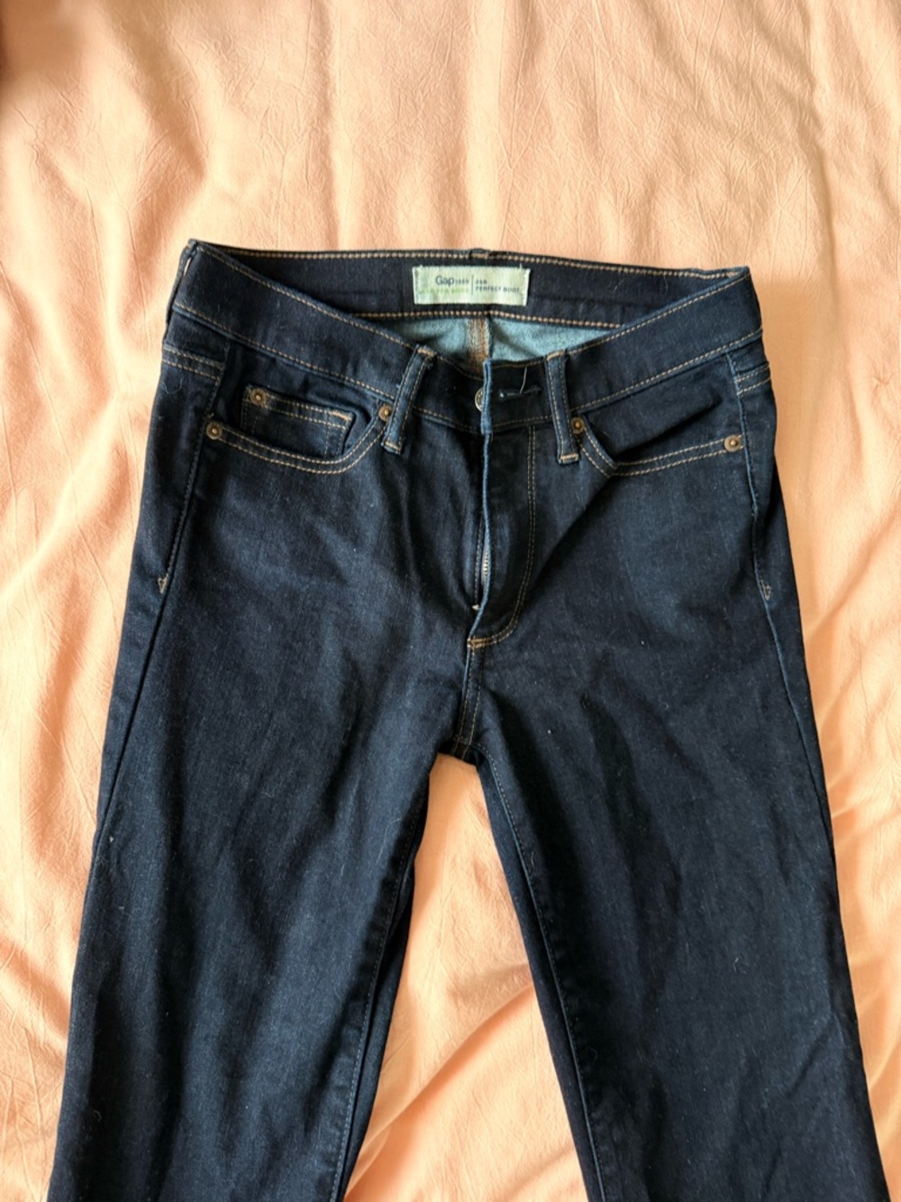 GAP Low rise boot cut dark wash jeans